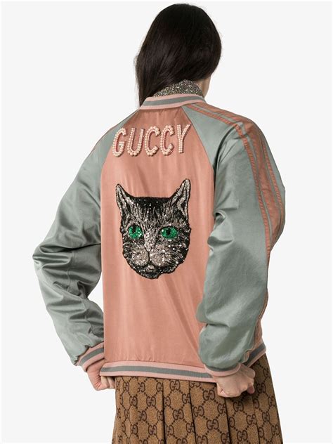 gucci jacket cheater cat